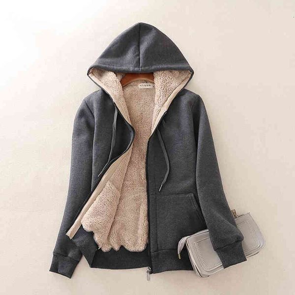 jackets winter women lamb cashmere jacket veet hooded casual cotton coat loose warm jackets plus size 4xl, Black;brown
jackets winter women lamb cashmere jacket veet hooded casual cotton coat loose warm jackets plus size 4xl, Black;brown