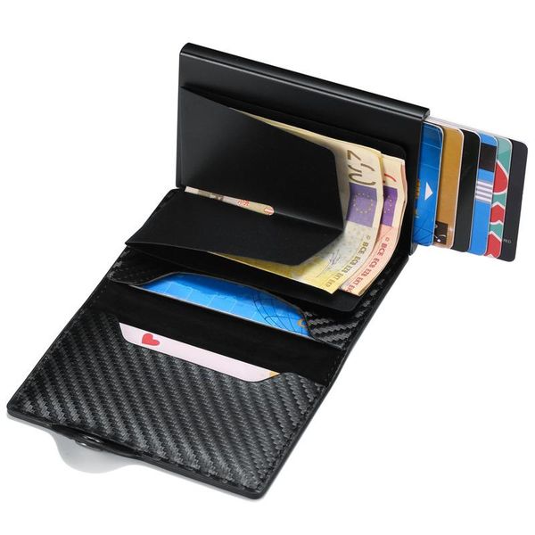 card holders holder wallet men women metal rfid vintage aluminium bag leather bank cardholder case, Brown;gray
card holders holder wallet men women metal rfid vintage aluminium bag leather bank cardholder case, Brown;gray