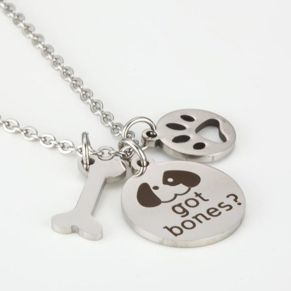 pendant necklaces stainless steel dog pet necklace lettering got bones gift dog's fashion jewelry, Silver
pendant necklaces stainless steel dog pet necklace lettering got bones gift dog's fashion jewelry, Silver