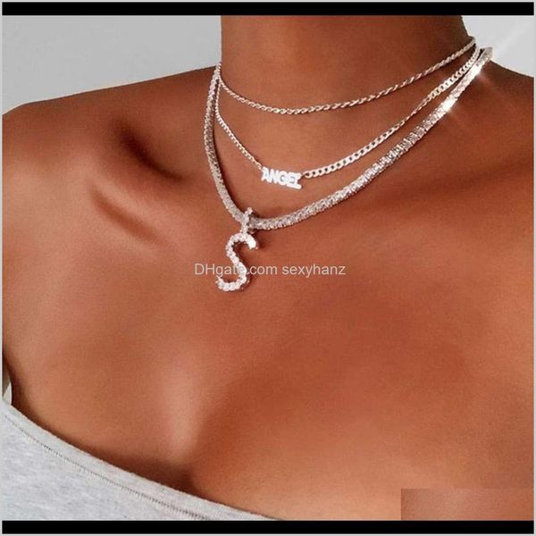 & pendants jewelry drop delivery 2021 english letter necklace ins womens diamond pendant simple alloy necklaces tcg2x, Silver
& pendants jewelry drop delivery 2021 english letter necklace ins womens diamond pendant simple alloy necklaces tcg2x, Silver