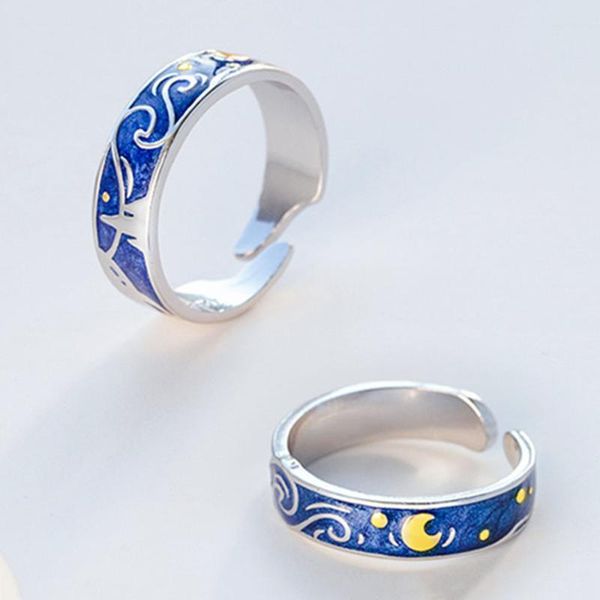 wedding rings prevent allergy moon starry night couple art jewelry real pair for women man lovers gift opening ring, Slivery;golden
wedding rings prevent allergy moon starry night couple art jewelry real pair for women man lovers gift opening ring, Slivery;golden