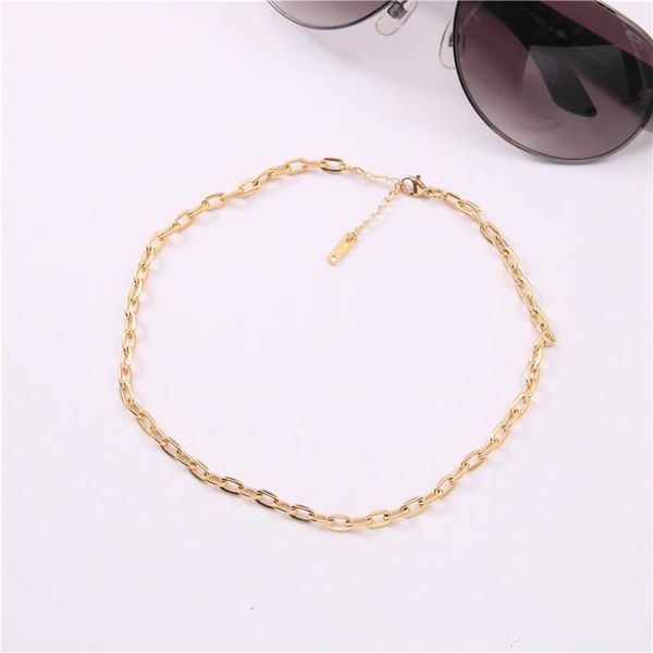 gold color punk choker necklace dubai solid stainless steel chain designs for girl women chokers, Golden;silver
gold color punk choker necklace dubai solid stainless steel chain designs for girl women chokers, Golden;silver
