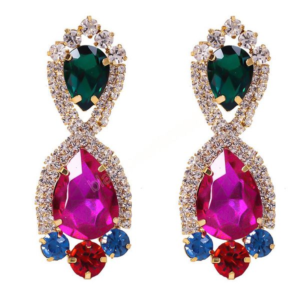 trendy sparkly rhinestone drop earrings luxury geometric multi color crystal dangle earrings girls party jewelry, Silver
trendy sparkly rhinestone drop earrings luxury geometric multi color crystal dangle earrings girls party jewelry, Silver