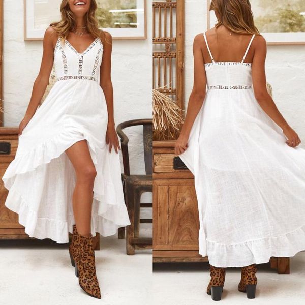 summer casual dress hollow out boho elegant clothing lady spaghetti strap white robe femme long maxi dresses, Black;gray
summer casual dress hollow out boho elegant clothing lady spaghetti strap white robe femme long maxi dresses, Black;gray