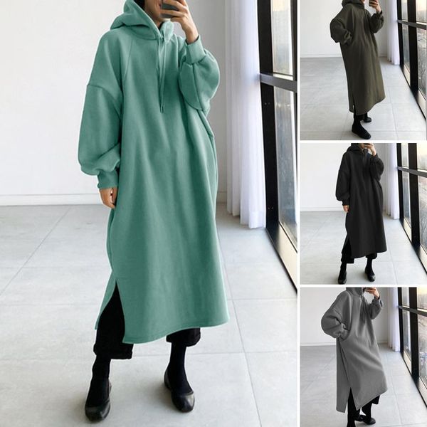 autumn sweatshirt dress 2021 zanzea fashion women hoodies long sleeve sundress casual hooded solid loose vestido long pullover 7, Black;gray
autumn sweatshirt dress 2021 zanzea fashion women hoodies long sleeve sundress casual hooded solid loose vestido long pullover 7, Black;gray