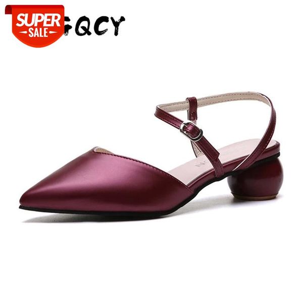 leather pointed sandals women 2019 spring summer shoes fashion buckle strap round heel pumps riband party female #wu39, Black
leather pointed sandals women 2019 spring summer shoes fashion buckle strap round heel pumps riband party female #wu39, Black