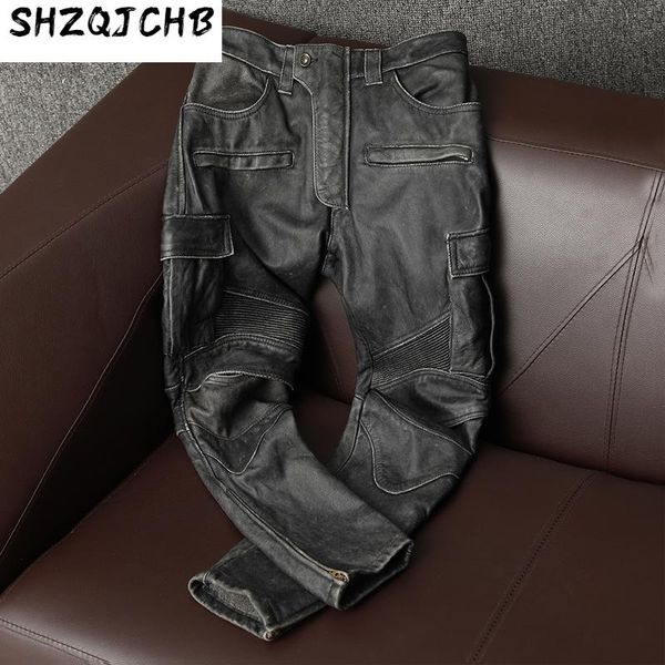 genuine leather pants men real cowhide vintage motorcycle trousers plus size 5xl autumn pantalon cuir homme pph men's, Black
genuine leather pants men real cowhide vintage motorcycle trousers plus size 5xl autumn pantalon cuir homme pph men's, Black