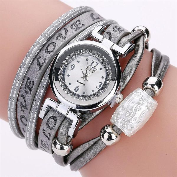 wristwatches women bracelet quartz watches luxury love print leather band beaded charm wrist relogio feminino, Slivery;brown
wristwatches women bracelet quartz watches luxury love print leather band beaded charm wrist relogio feminino, Slivery;brown