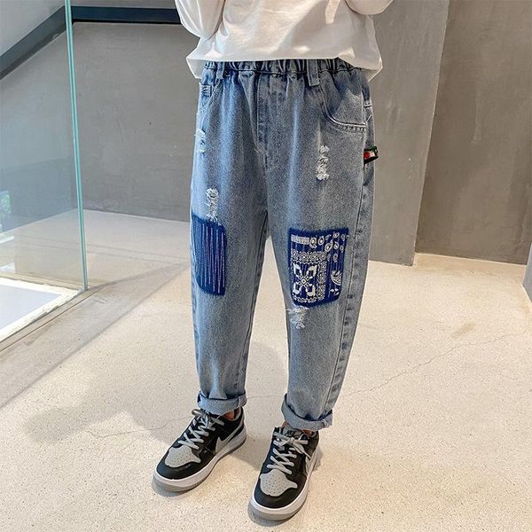 jeans 2021 jean spring autumn boy trousers pants capris kids children clothing denim long teenage sport 4-12years high quality, Blue
jeans 2021 jean spring autumn boy trousers pants capris kids children clothing denim long teenage sport 4-12years high quality, Blue