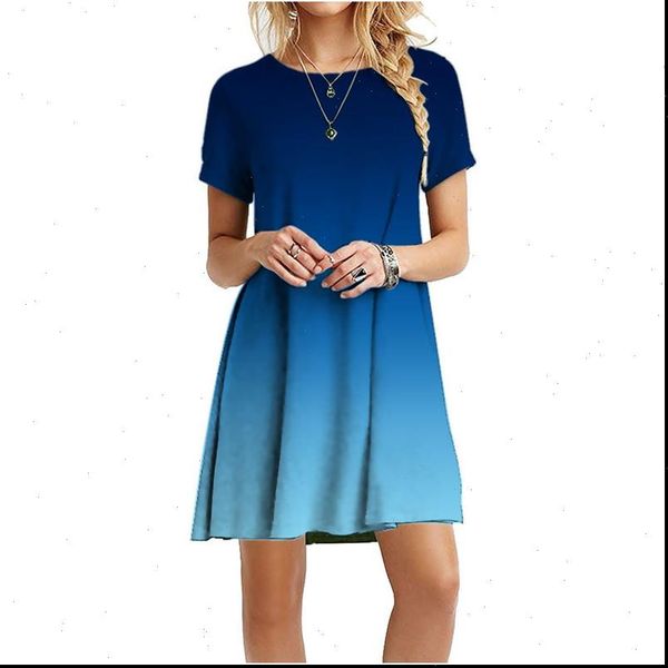 Plus Size Tie dye Womens Dresses Short Sleeve Summer Gradient Color Print Mini Casual Loose Vestidos de mujer, Black;gray
Plus Size Tie dye Womens Dresses Short Sleeve Summer Gradient Color Print Mini Casual Loose Vestidos de mujer, Black;gray