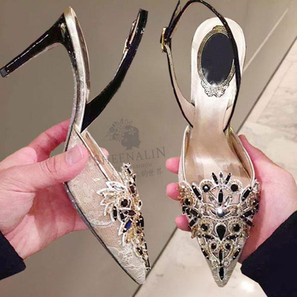dress shoes black crystal pointed toe slingback lace pumps women back buckle band single mesh stiletto high heels woman2021
dress shoes black crystal pointed toe slingback lace pumps women back buckle band single mesh stiletto high heels woman2021