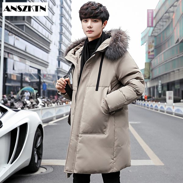anszktn new arrivals men'sloose coat winter jacket hooded duck down male windproof parka thick warm over, Black
anszktn new arrivals men'sloose coat winter jacket hooded duck down male windproof parka thick warm over, Black