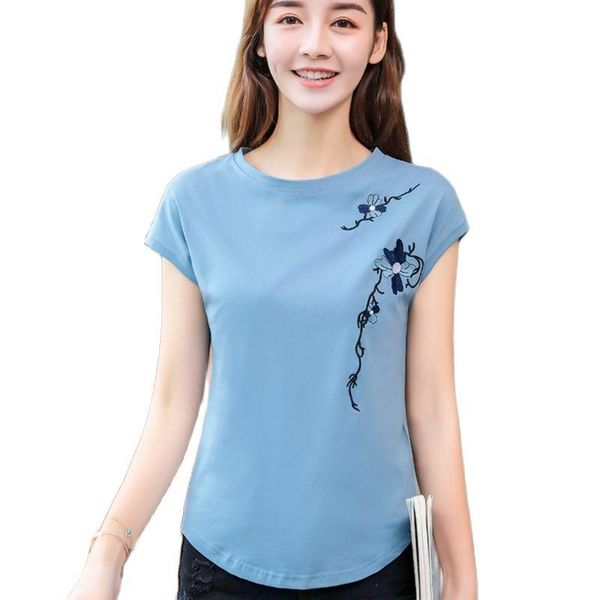 plant&flowers embroidery t-shirt short sleeve t shirt women clothes cotton woman tshirts o-neck t-shirty damskie camisetas mujer women', White
plant&flowers embroidery t-shirt short sleeve t shirt women clothes cotton woman tshirts o-neck t-shirty damskie camisetas mujer women', White