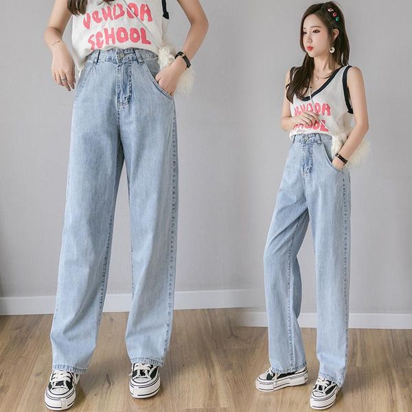 women's jeans vintage women high waisted wide leg pants casual loose straight trousers korean street style denim womens clothing, Blue
women's jeans vintage women high waisted wide leg pants casual loose straight trousers korean street style denim womens clothing, Blue