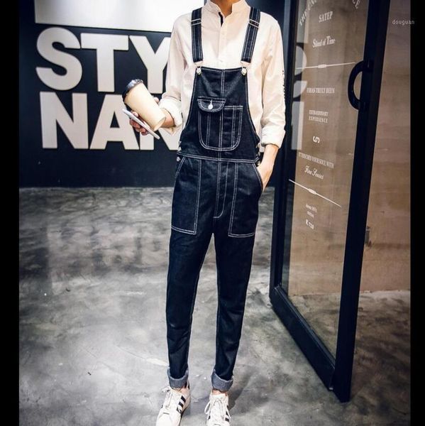 men's pants shopping braces jeans teenagers leisure condole conjoined overalls / m-2xl, Black
men's pants shopping braces jeans teenagers leisure condole conjoined overalls / m-2xl, Black