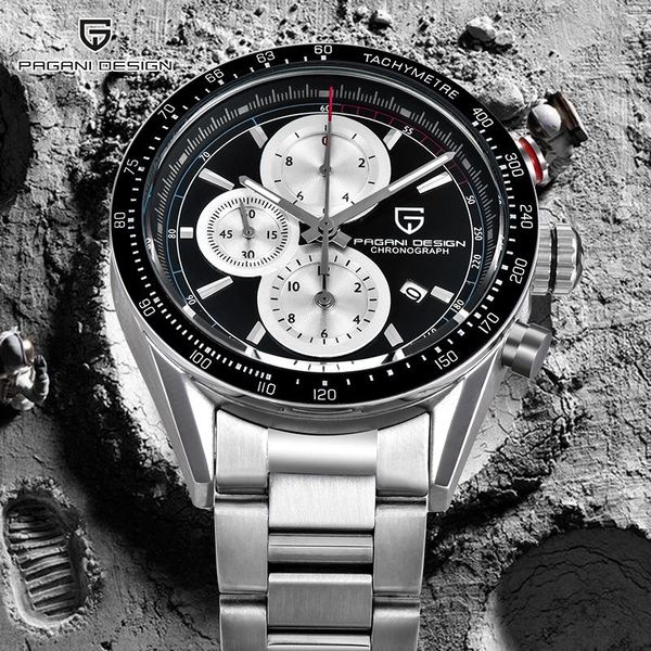 wristwatches pagani design quartz men's watches business multifunction wristwatch men sports waterproof clock chronograph reloj hombres, Slivery;brown
wristwatches pagani design quartz men's watches business multifunction wristwatch men sports waterproof clock chronograph reloj hombres, Slivery;brown