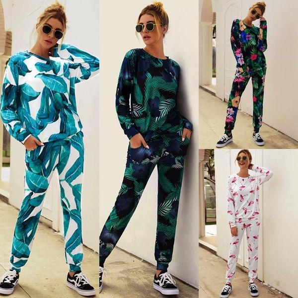 women's tracksuits arrival autumn women set printed round neck fashion casual suit pants two piece womens clothing outfit, Gray
women's tracksuits arrival autumn women set printed round neck fashion casual suit pants two piece womens clothing outfit, Gray