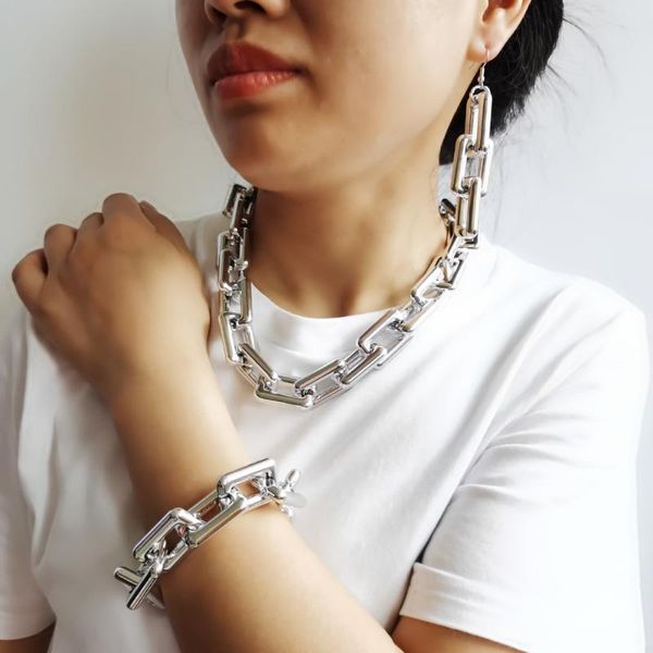 chokers exaggerated big link choker necklace for women punk hip hop acrylic ccb chain steampunk jewelry accessories, Golden;silver
chokers exaggerated big link choker necklace for women punk hip hop acrylic ccb chain steampunk jewelry accessories, Golden;silver