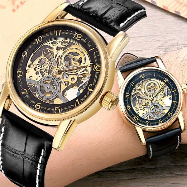 wristwatches mgorkina men's watches gold case skeleton mens mechanical wristwatch self-winding automatic luxury brand wrist watch for m, Slivery;brown
wristwatches mgorkina men's watches gold case skeleton mens mechanical wristwatch self-winding automatic luxury brand wrist watch for m, Slivery;brown