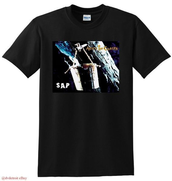 alice in chains t shirt sap vinyl cd cover small medium large or xl, White;black
alice in chains t shirt sap vinyl cd cover small medium large or xl, White;black