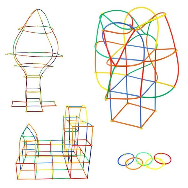 400pcs construction straws and connectors stem building sticks toy for kids - rainbow interlocking constructor blocks braid line
400pcs construction straws and connectors stem building sticks toy for kids - rainbow interlocking constructor blocks braid line