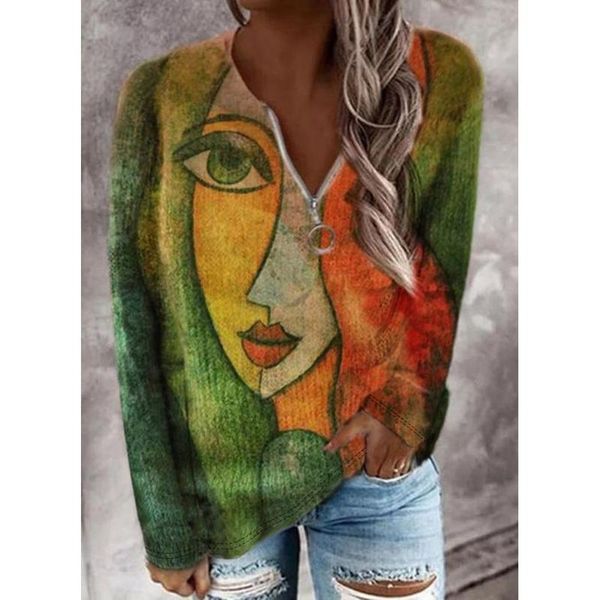 women's sweaters v-neckline color block spring loose regular zipper, White;black
women's sweaters v-neckline color block spring loose regular zipper, White;black