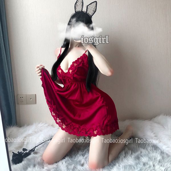 ingerie women night gown eyeash ace satin backess sing strap nightdress nightwear home night dress seepwear set, Red;black
ingerie women night gown eyeash ace satin backess sing strap nightdress nightwear home night dress seepwear set, Red;black