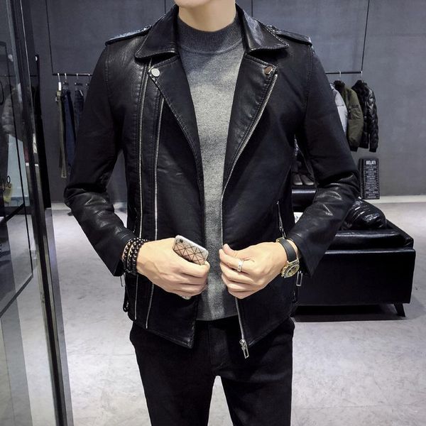 men's jackets autumn outfit fashion move, cultivate one's morality locomotive leather men 's pu jacket short coat, Black;brown
men's jackets autumn outfit fashion move, cultivate one's morality locomotive leather men 's pu jacket short coat, Black;brown