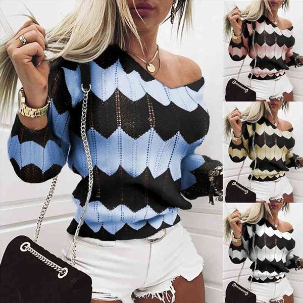 womens sweater spring and autumn knitted sweater wave stripe hollow pullover thin v-neck, White;black
womens sweater spring and autumn knitted sweater wave stripe hollow pullover thin v-neck, White;black