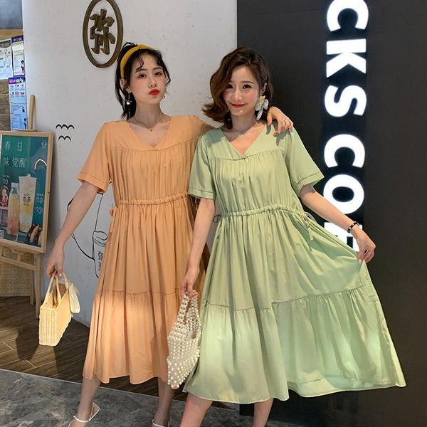 15228# maternity clothes summer v neck chiffon short sleeves loose stylish dress pregnant women pregnancy dresses, White
15228# maternity clothes summer v neck chiffon short sleeves loose stylish dress pregnant women pregnancy dresses, White