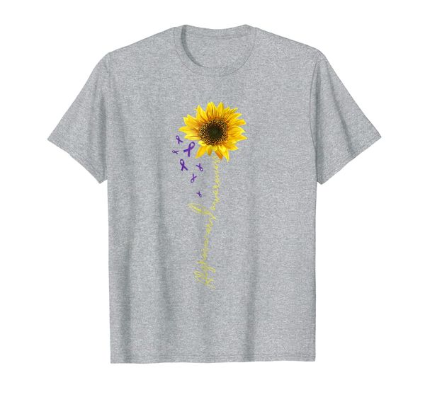 sunflower Alzheimers t shirt awareness gift men women, Mainly pictures