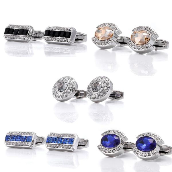 cuff link and tie clip sets men's sliver high-quality french shirt rectangle blue crystal cufflinks business wedding luxury jewelry fas, Silver;golden
cuff link and tie clip sets men's sliver high-quality french shirt rectangle blue crystal cufflinks business wedding luxury jewelry fas, Silver;golden
