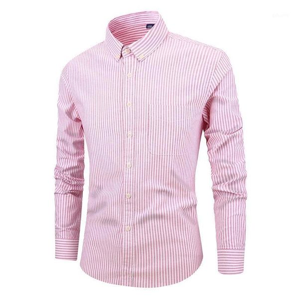 men's casual shirts ropa de hombre 2021 autumn cotton striped oxford long-sleeved shirt slim turn-down collar clothing, White;black
men's casual shirts ropa de hombre 2021 autumn cotton striped oxford long-sleeved shirt slim turn-down collar clothing, White;black