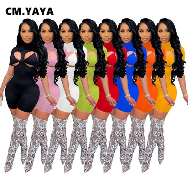 cm.yaya cut out playsuit bodycon rompers for women short sleeve jumpsuit with bra club party active summer outfit, Black;white
cm.yaya cut out playsuit bodycon rompers for women short sleeve jumpsuit with bra club party active summer outfit, Black;white