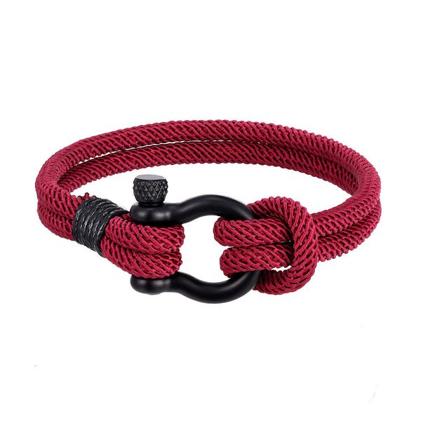 ,bracelet milan rope bracelet versatile style black stainless steel bracelet men's horseshoe buckle, Golden;silver
,bracelet milan rope bracelet versatile style black stainless steel bracelet men's horseshoe buckle, Golden;silver