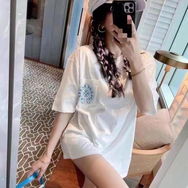 crosin 21ss spring summer ch new fashion loose back blue cross print short sleeve t-shirt for men and women brand ttmn, White
crosin 21ss spring summer ch new fashion loose back blue cross print short sleeve t-shirt for men and women brand ttmn, White