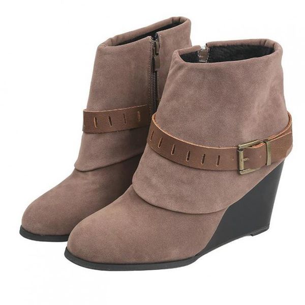 boots women ankle high heels pumps booties plus size autumn wedges pu leather shoes woman zapatos mujer sapato buckle, Black
boots women ankle high heels pumps booties plus size autumn wedges pu leather shoes woman zapatos mujer sapato buckle, Black