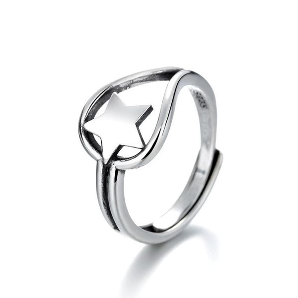 cluster rings sa silverage female fashion personality retro old craft mens ring sterling silver s925 five pointed star, Golden;silver
cluster rings sa silverage female fashion personality retro old craft mens ring sterling silver s925 five pointed star, Golden;silver