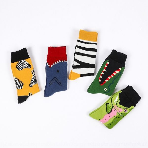 rhv crocodile trend wo men's crocodile ' port men's sports socks trend socks, Black