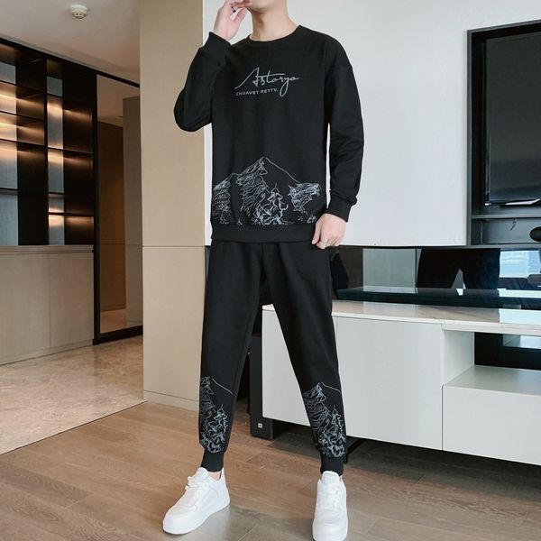 spring and autumn round neck sweater men's fashion loose printed casual suit long sleeved t-shirt wear, Gray
spring and autumn round neck sweater men's fashion loose printed casual suit long sleeved t-shirt wear, Gray