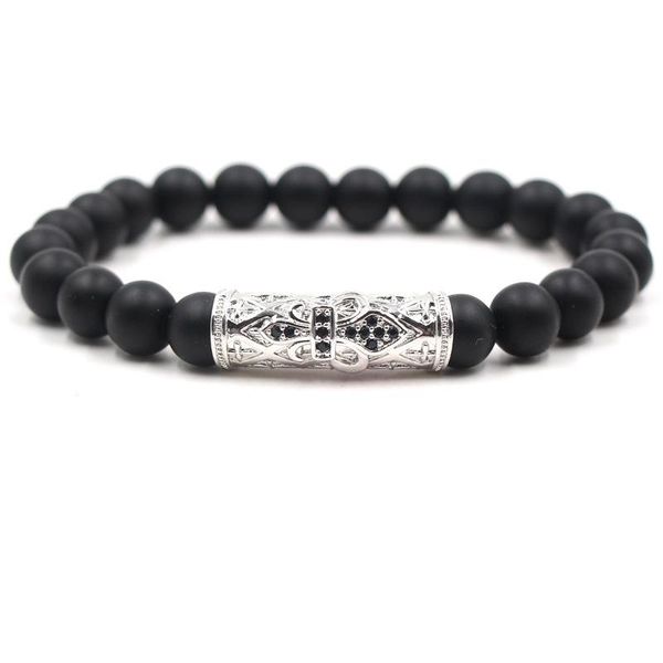 link, chain micro-inlaid zircon elbow frosted stone beads elastic bracelet beaded, Black
link, chain micro-inlaid zircon elbow frosted stone beads elastic bracelet beaded, Black