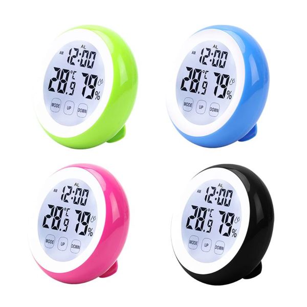 desk & table clocks round bedside clock mute temp humidity touch electronic 4
desk & table clocks round bedside clock mute temp humidity touch electronic 4