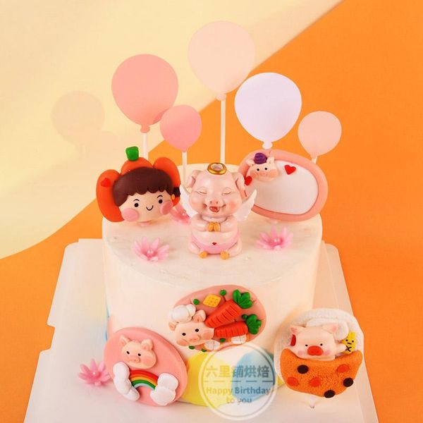 other event & party supplies girl birthday cake decoration soft pottery baby aaimal one year old cartoon pig rainbow cupcake er baking s
other event & party supplies girl birthday cake decoration soft pottery baby aaimal one year old cartoon pig rainbow cupcake er baking s