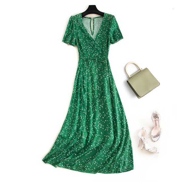 casual dresses dresses summer women white dots v-neck long green short sleeve belt female a-line midi dress jk9m, Black;gray
casual dresses dresses summer women white dots v-neck long green short sleeve belt female a-line midi dress jk9m, Black;gray