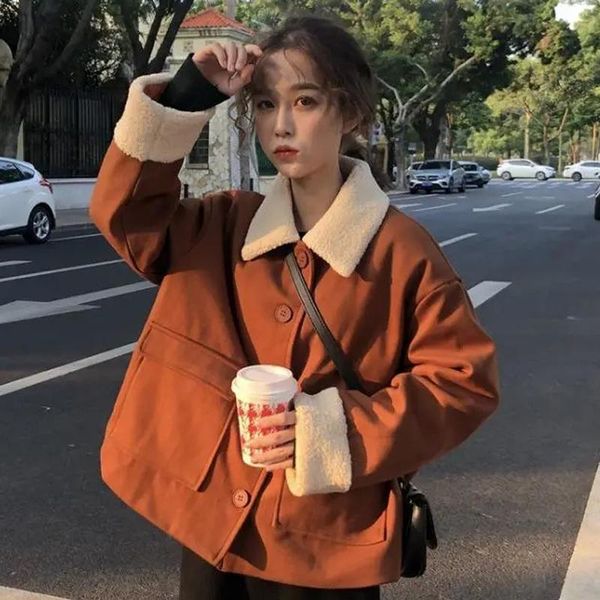 women's fur & faux winter warm jacket thick women turndown collar elegant coats parkas korean fashion single breasted black outwear 202
women's fur & faux winter warm jacket thick women turndown collar elegant coats parkas korean fashion single breasted black outwear 202