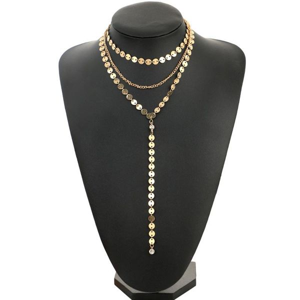 triple layer flash circle necklace for woman chain wedding engagement fine jewelry gold plated party accessory gift pendant necklaces, Silver
triple layer flash circle necklace for woman chain wedding engagement fine jewelry gold plated party accessory gift pendant necklaces, Silver