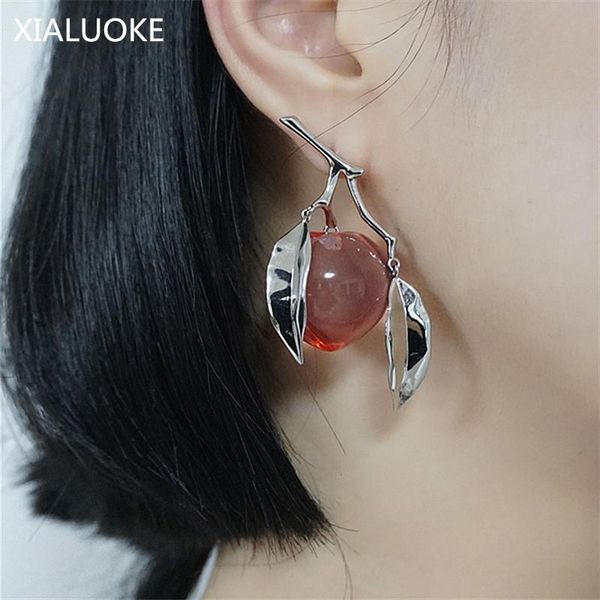 dangle & chandelier xialuoke s925 needle transparent resin simulation peach asymmetric earrings for women retro drop elegant lady jewelry, Silver
dangle & chandelier xialuoke s925 needle transparent resin simulation peach asymmetric earrings for women retro drop elegant lady jewelry, Silver