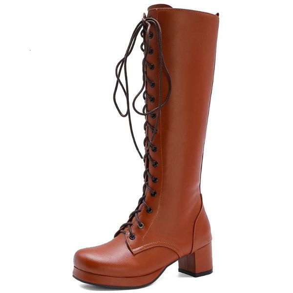 boots karin plus size 30-48 female autumn round toe cross tied zip thick high heels women knee shoes lzc2, Black
boots karin plus size 30-48 female autumn round toe cross tied zip thick high heels women knee shoes lzc2, Black