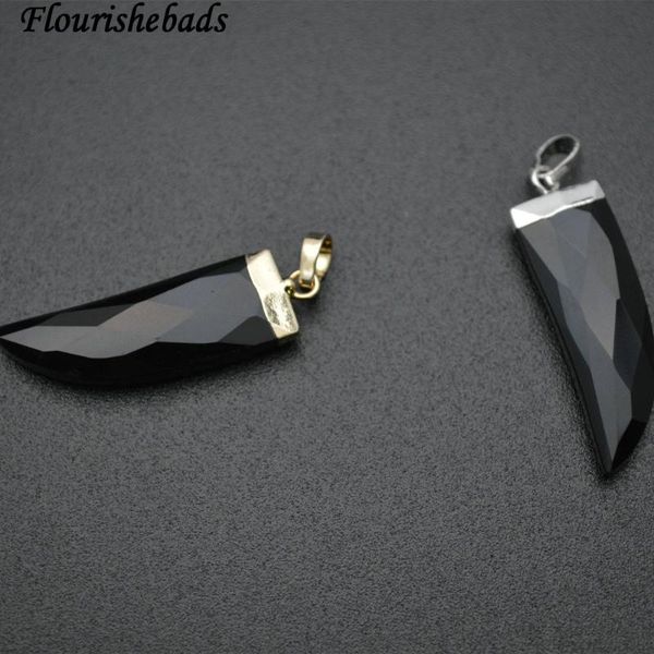 lockets 5pc 10x30mm faceted natural black onyx agate horn shape stone pendant fit necklace making, Silver
lockets 5pc 10x30mm faceted natural black onyx agate horn shape stone pendant fit necklace making, Silver