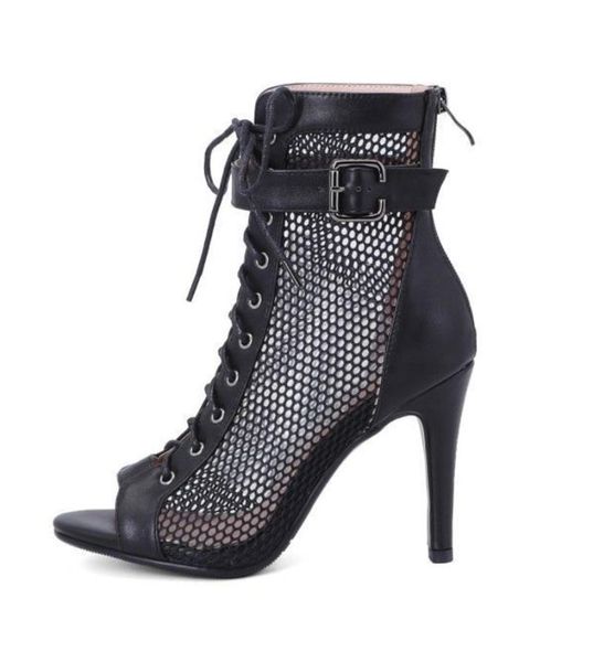 boots mesh cool women's summer short hollow lace net fish mouth small size thin heel high dance sandals large, Black
boots mesh cool women's summer short hollow lace net fish mouth small size thin heel high dance sandals large, Black